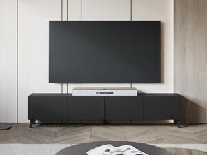 TV-állvány Levtive 101, Laminált forgácslap, 40x190x32cm, Grafit