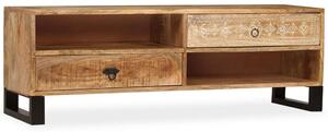 Tömör mangófa TV-szekrény 120 x 30 x 40 cm