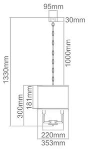 ORLICKI Casa Cromo S 3xE14 max 12W LED 230V - OR-OR80209