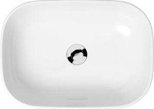 Cersanit K116-050-ECO pultra szerelhető kerámia mosdó, négyszögletes kivitel, 505x360x180mm, fehér