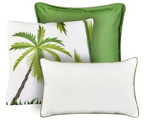 3 kültéri párna készlet SEASIDE Növénymintás Zöld