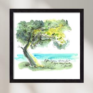 CYPRUS AQUARELLE NO.2 - falikép keretben | artbridge