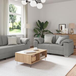 Kanapé 2 pcs Felhőszürke 219 x 80 x 82 cm szövet