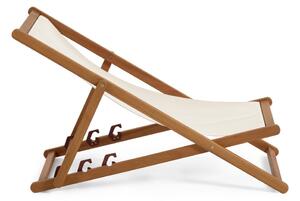 Adredna krémszínű akácfa összecsukható strand szék - Kave Home