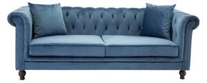 Velvet 3 személyes kanapé kék
