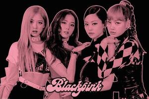 Plakát BlackPink - Group Pink, (91.5 x 61 cm)