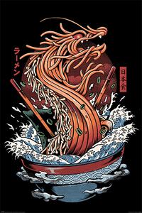 Plakát Ilustrata - Dragon Ramen, (61 x 91.5 cm)