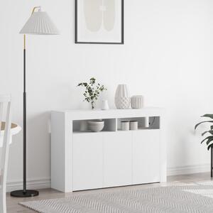Fehér Oldalszekrény Fehér Mérnöki fa 116 x 30 x 75 cm Modern