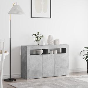 Oldalszekrény Beton Szürke Mérnöki Fa 116 x 30 x 75 cm Téglalap
