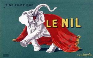 Cappiello, Leonetto - Festmény reprodukció I only smoke the Nile. Cigarette advertising poster, (40 x 24.6 cm)