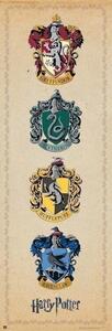 Plakát Harry Potter - House Crests, (53 x 158 cm)