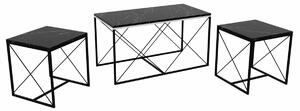 Defne Black Marble dohányzóasztal