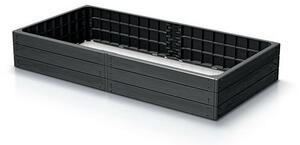 Emelt ágy BASE WOODY antracit , 149,2 x 25 x 75,6cm
