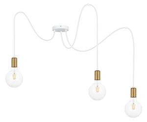 Belis Csillár zsinóron MIROS 3xE27/60W/230V pók fehér/arany BE0785
