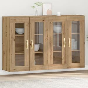 VidaXL Fali Képesség 2 db Művészi tölgy Szerelt fa 139 x 34 x 90 cm