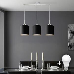 Eglo Eglo - LED Csillár zsinóron TUNJA 3xE27/60W/230V fekete EG32521B