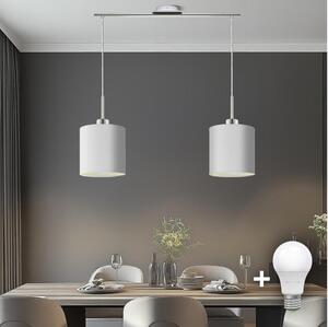 Eglo Eglo - LED Csillár zsinóron TUNJA 2xE27/60W/230V fehér EG32519D