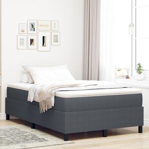 VidaXL Boxspring ágy matraccal Sötétszürke 120x200 cm Kordbársony szövet