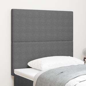 Egyszerű Tervezésű Fejtámla Világosszürke 80 cm Kordbársony Szövet