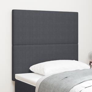 Fejtámla Egyszerű Design Sötétszürke 80 cm Kordbársony