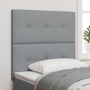 Fejtámla Gombos Puffos Világosszürke 80 cm Szövet