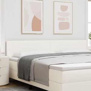Fejtámla Egyszerű Design Krém 200 cm Kordbársony Szövet