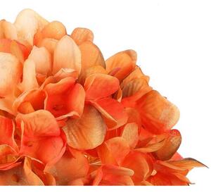 Hortenzia művirág, narancssárga, 17 x 34 cm