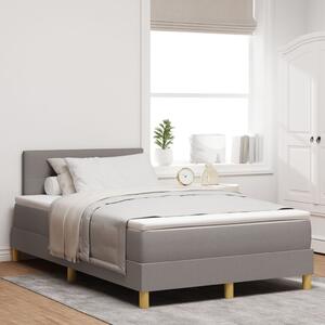 VidaXL Box Spring Ágy Matraccal, Topszínű, 120x200 cm, Szövet