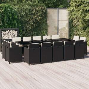 VidaXL Polyrattan Kertbútor Szett - 15 részes