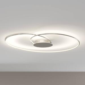Lindby LED mennyezeti lámpa Joline, Ø 90 cm, króm színű, fém