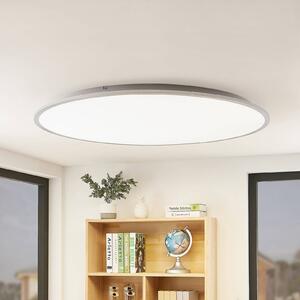 Lindby LED mennyezeti lámpa Narima, 4,000 K, Ø 100 cm, ezüst, Alu / szürke / cink, Konyha, Műanyag, Modern