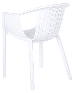 Fehér kerti szék négydarabos szettben NAPOLI