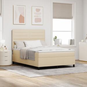 VidaXL Box Spring Ágy Matraccal & LED Krém 140x200 cm Szövet