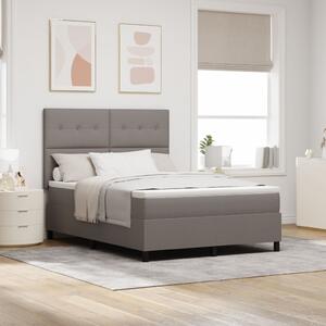 Boxspring ágy matraccal taupe 140x190 cm szövet