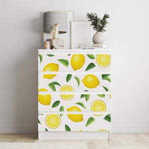 IKEA MALM bútormatrica - citromok és levelek
