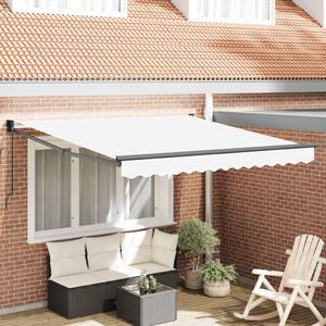 VidaXL Behúzható napellenző Fehér 350 x 250 cm