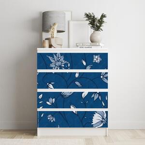 IKEA MALM bútormatrica - kék kúszónövények