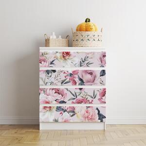 IKEA MALM bútormatrica - pasztell rózsa textúrák