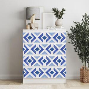 IKEA MALM bútormatrica - kék origami