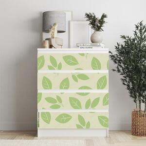 IKEA MALM bútormatrica - zöld hulló levelek