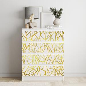 IKEA MALM bútormatrica - arany ornamentumok