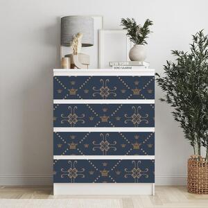 IKEA MALM bútormatrica - királyi mintázat