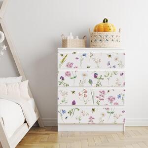 IKEA MALM bútormatrica - mezei növények és méhek