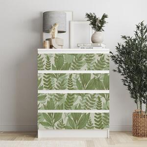IKEA MALM bútormatrica - zöld botanikai kert