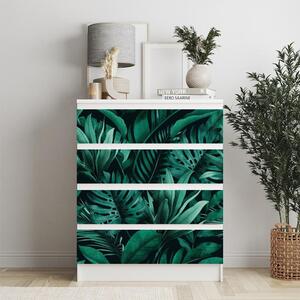 IKEA MALM bútormatrica - zöld trópusi pálmalevelek