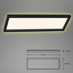 LED mennyezeti lámpa 7365, 58 x 20 cm, fekete
