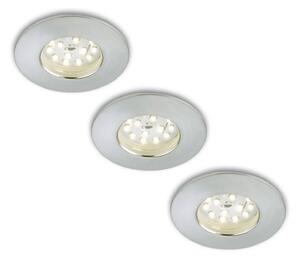 3 LED beépített spot készlet Nikas IP44 alu