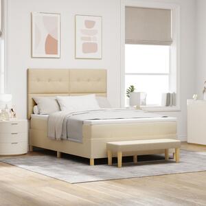 Boxspring Ágy Matrac & Pad Krém 160x200 cm Szövet
