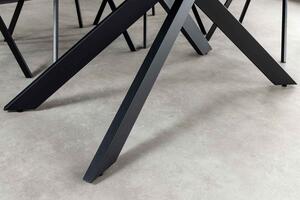 Meghosszabbítható étkezőasztal Halia 160-200 cm márvány antracit
