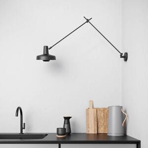 GRUPA Arigato fali 1-lámpás 110cm Ø23cm fekete, Fekete, Dolgozószoba / Iroda, fém